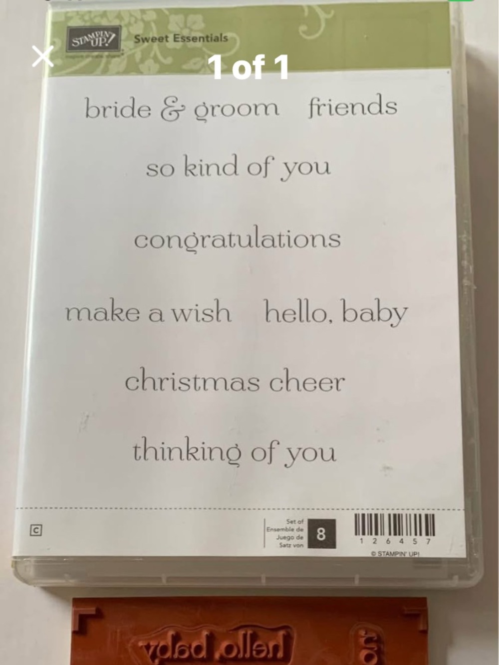 Stampin' Up! Sweet Essentials Sentiment Stamps